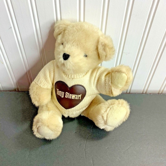 Action Sports Image Tony Stewart Nascar Bear Jointed Plush Stuffed Animal Toy  1 - Picture 1 of 4